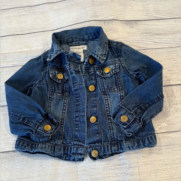 Artisan Ny Other - Artisan NY girls Jean Jacket - Dark Blue with Gold Buttons/size 2T